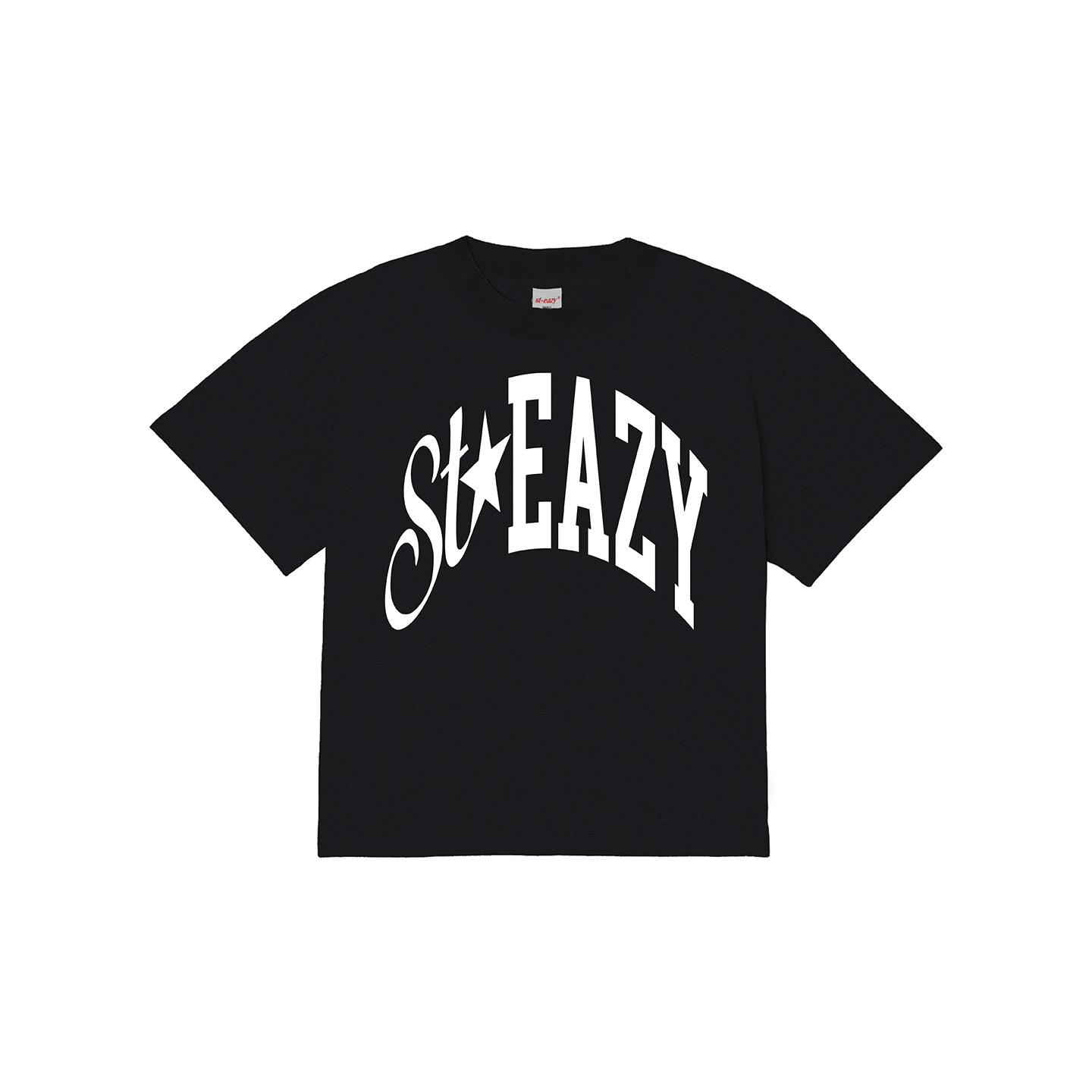 ST.EAZY ARC T-SHIRT IN BLACK