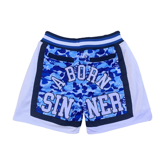 ST.EAZY BLUE CAMO SHORTS