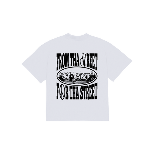 ST.EAZY FTSFTS T-SHIRT IN WHITE