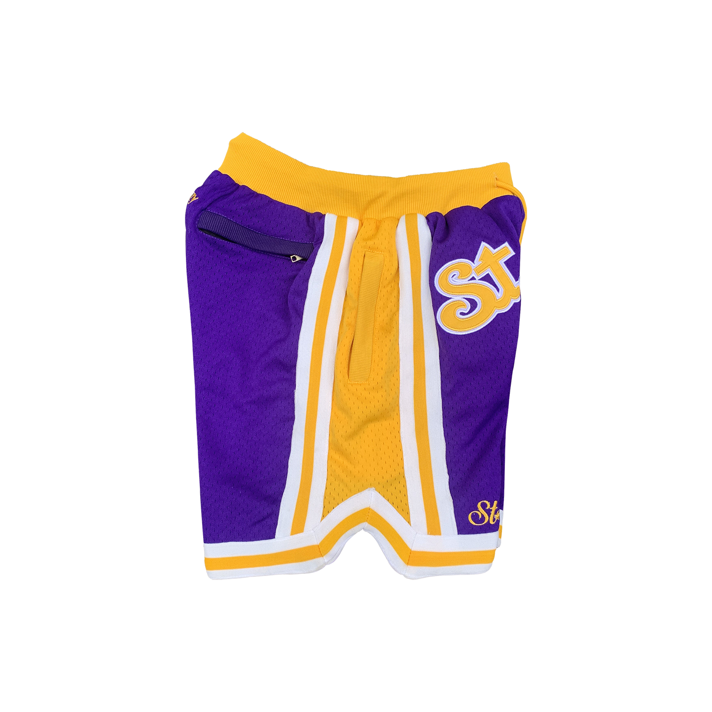 ST.EAZY PURPLE & GOLD SHORTS