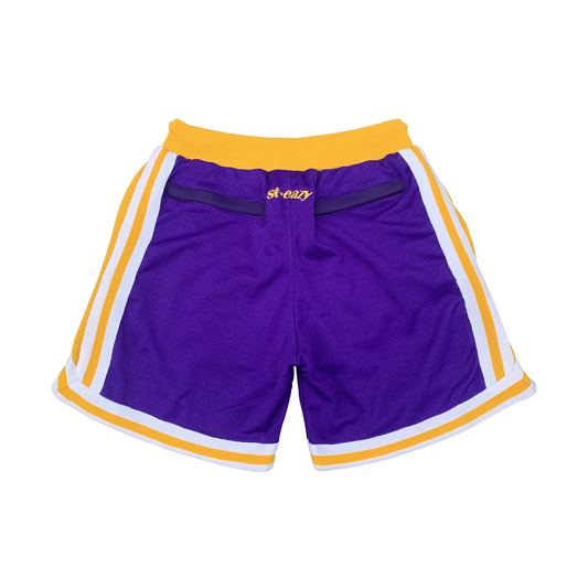 ST.EAZY PURPLE & GOLD SHORTS