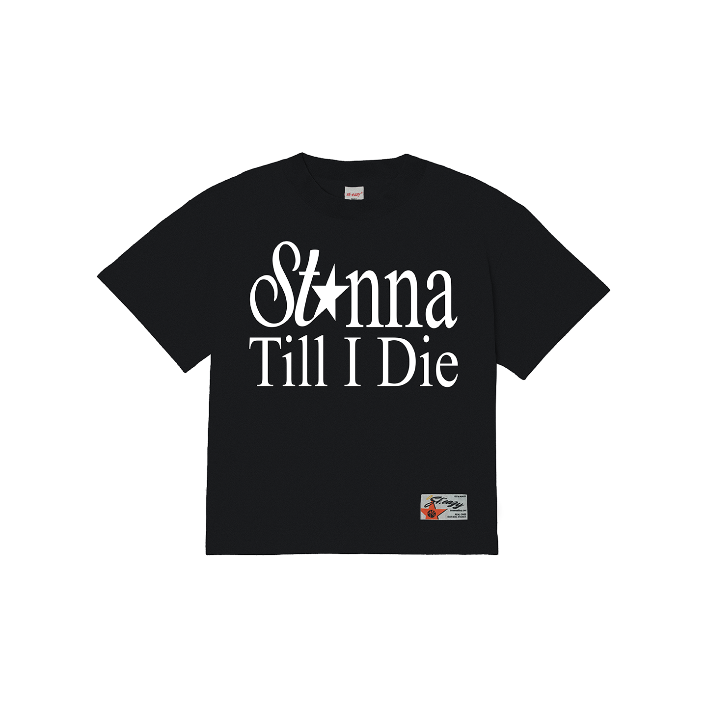 ST.EAZY STUNNA T-SHIRT IN BLACK