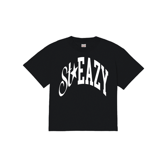 ST.EAZY ARC T-SHIRT IN BLACK