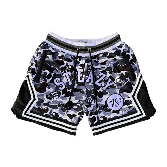 ST.EAZY BLACK CAMO SHORTS